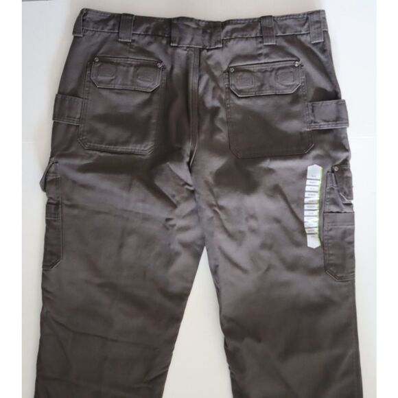 Duluth Men's Sz 42x32 Magnet Gray Fire Hose Fleece-Lined Relaxed Fit Pants - Picture 9 of 12